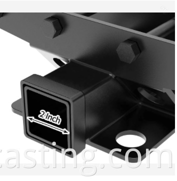 2inch Black Trailer Trailer Receiver Receiver Hitch Tobing Parts Accessores and Parts